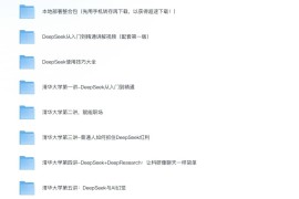 DeepSeek 本地部署整合包 + 清华大学DeepSeek使用手册