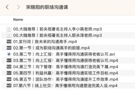 赢在职场：宋晓阳的职场沟通课